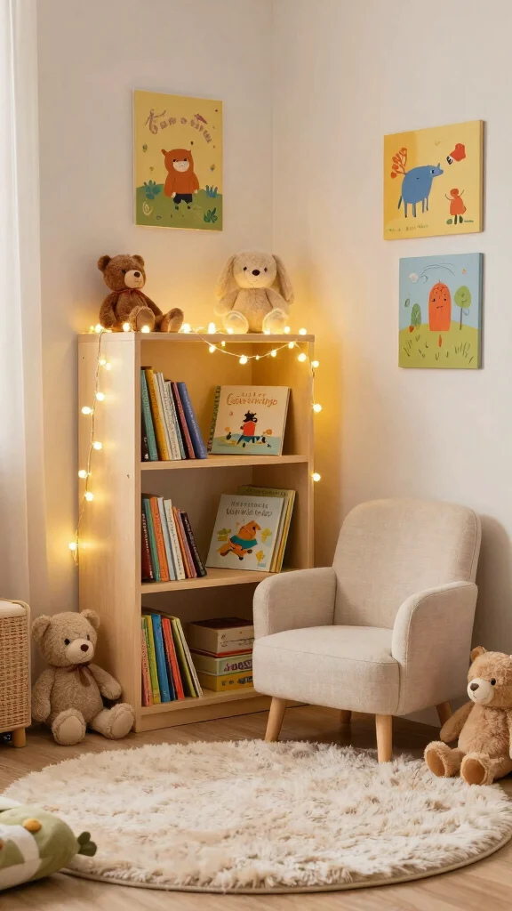 12 Nursery Bookshelf Ideas for a Stylish Organized Baby Book Display - 11. Library Corner Feature 1
