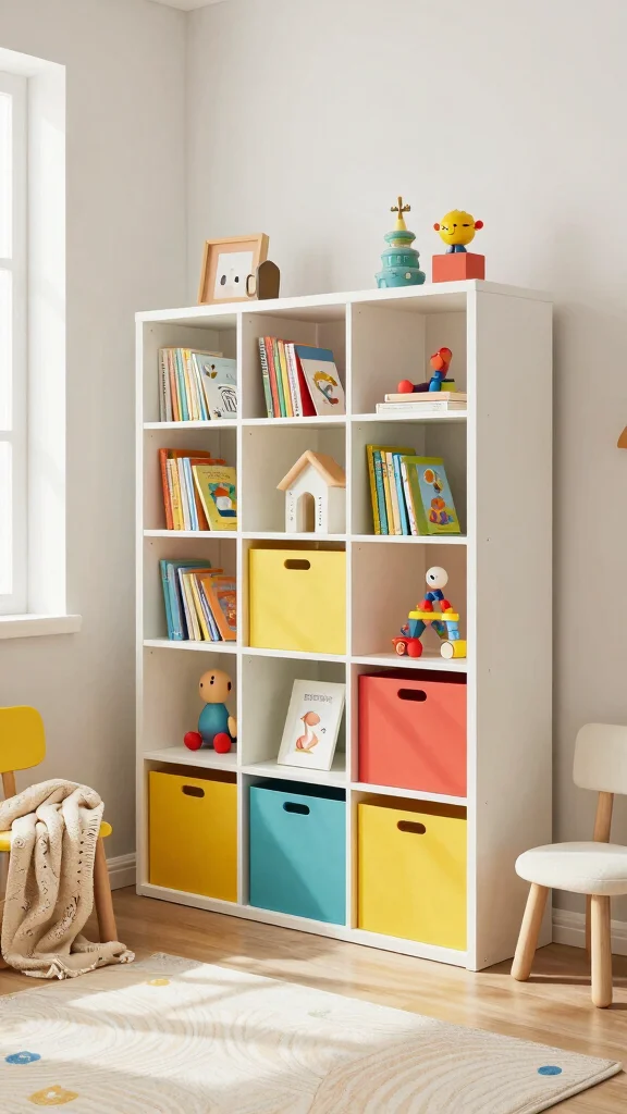12 Nursery Bookshelf Ideas for a Stylish Organized Baby Book Display - 5. Modular Bookshelf Units 1