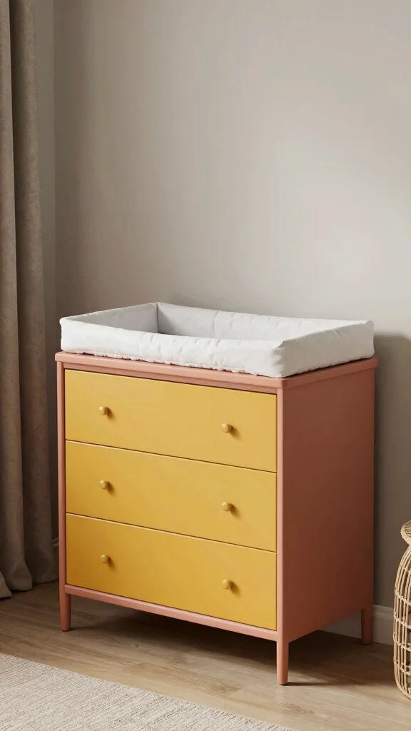 12 Nursery Changing Table Inspirations for a Safe Organized Stylish Space - 12. Statement Piece 1