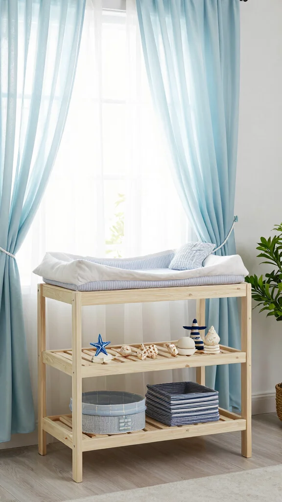 12 Nursery Changing Table Inspirations for a Safe Organized Stylish Space - 8. Coastal Vibes 1