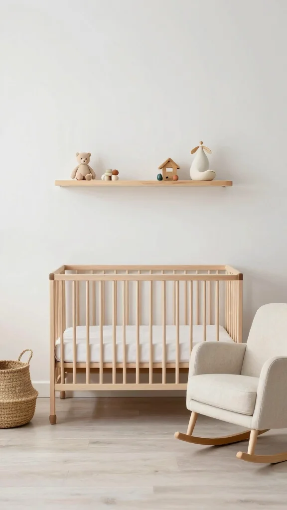12 Nursery Furniture Layout Ideas for a Functional Beautiful Room - 3. Zen Minimalist Approach 1