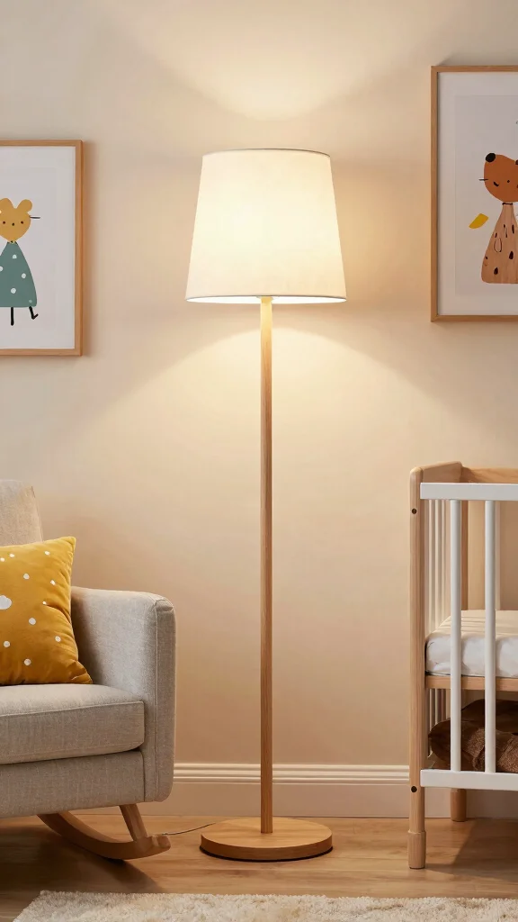 12 Nursery Light Fixture Ideas for a Beautiful Safe Baby Room Ceiling - 10. Eco-Friendly Floor Lamps 1