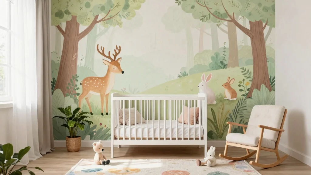 12 Nursery Mural Ideas for a Hand-Painted Artistic Baby Room Wall