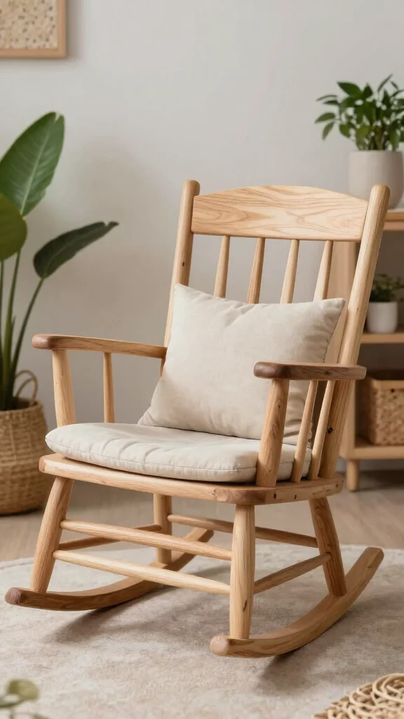 12 Nursery Rocking Chair Ideas for a Cozy Classic Feeding Corner - 12. Eco-Friendly Rocking Chair 1
