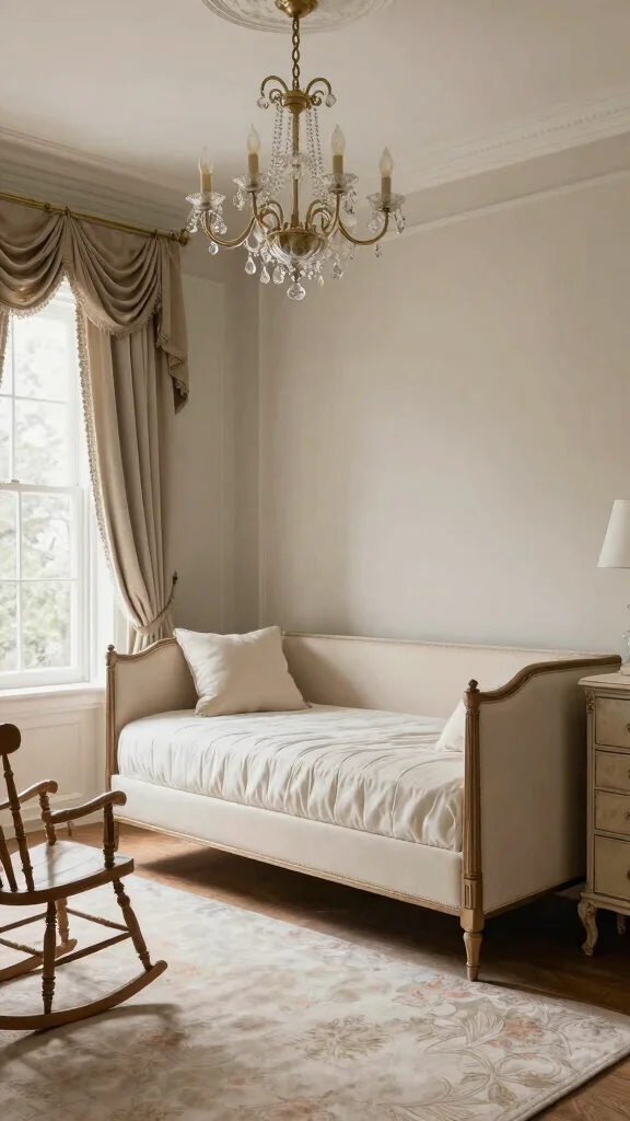 12 Nursery With Daybed Ideas for a Dual-Purpose Baby and Guest Room - 11. Classic Elegance 1