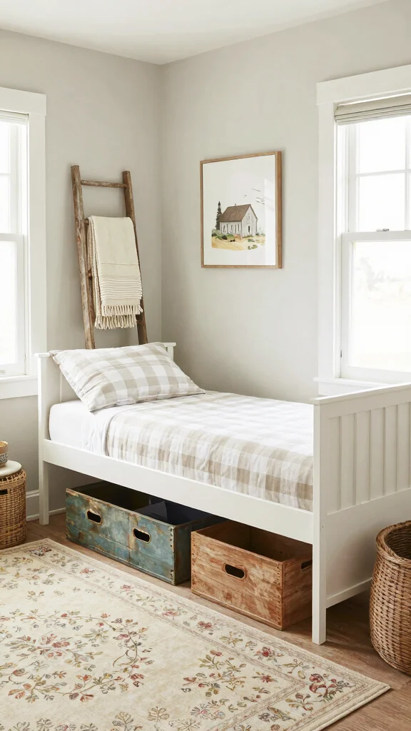 12 Nursery With Daybed Ideas for a Dual-Purpose Baby and Guest Room - 12. Farmhouse Fresh 1