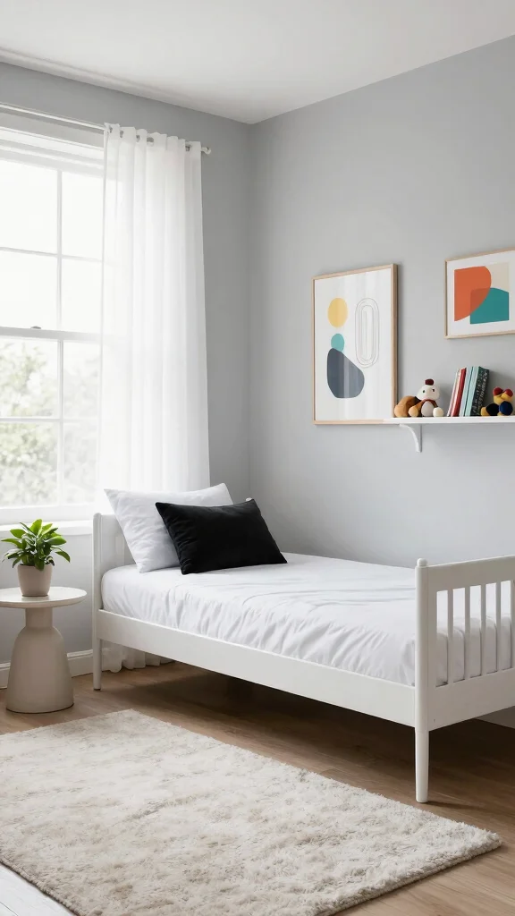 12 Nursery With Daybed Ideas for a Dual-Purpose Baby and Guest Room - 2. Modern Minimalist Vibes 1