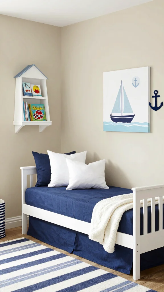 12 Nursery With Daybed Ideas for a Dual-Purpose Baby and Guest Room - 5. Nautical Nursery Escape 1