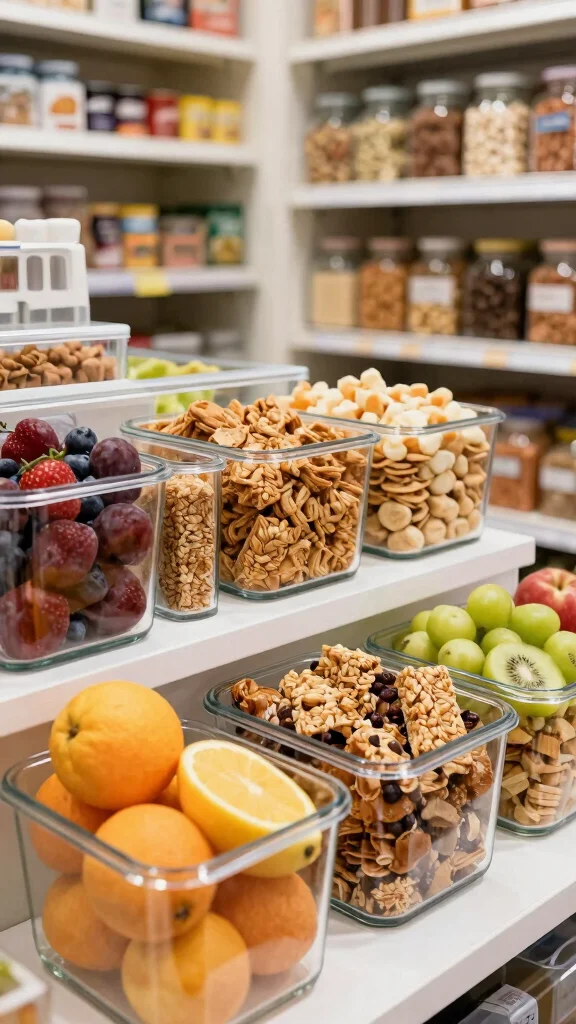 12 Storage Room Pantry Ideas for a Well-Stocked Organized Food Space - 10. Create a Snack Station 1