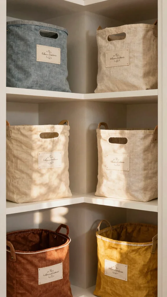 12 Storage Room Pantry Ideas for a Well-Stocked Organized Food Space - 11. Utilize Baskets and Totes 1