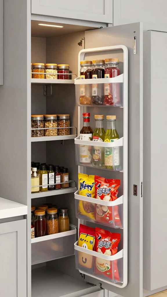 12 Storage Room Pantry Ideas for a Well-Stocked Organized Food Space - 2. Over-the-Door Organizers 1