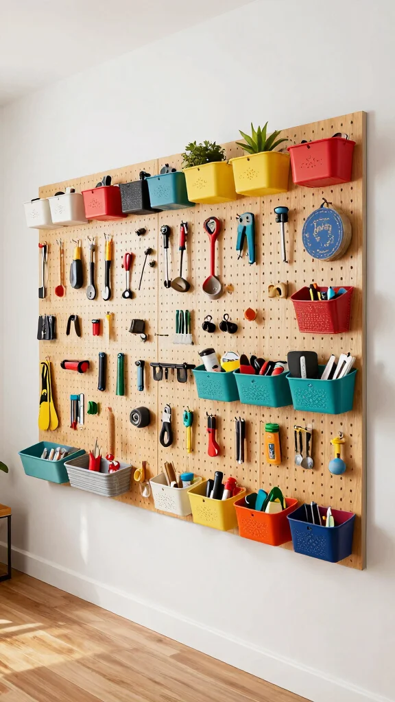 12 Storage Room Renovation Ideas for a Transformed Functional Space - 5. Pegboards for Customizable Organization 1