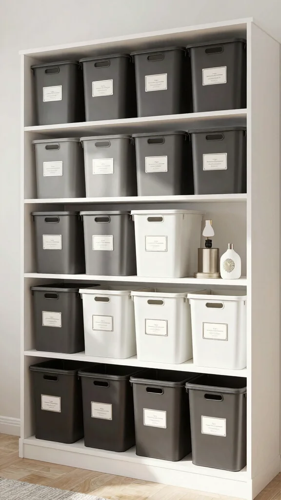 12 Storage Room Shelf Organization Ideas for a Tidy Accessible Space - 5. Label Everything for Quick Identification 1