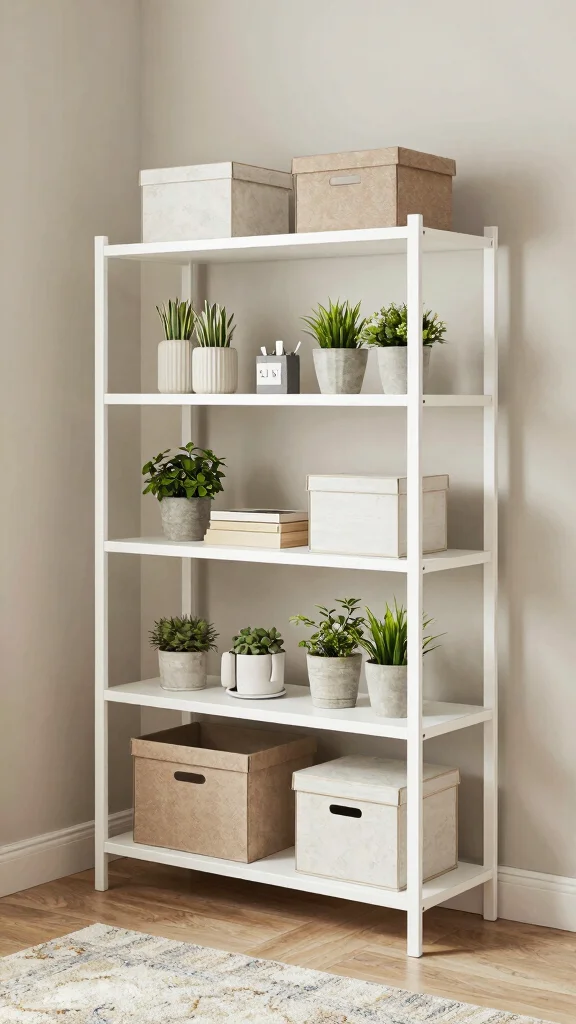 12 Storage Room Shelf Organization Ideas for a Tidy Accessible Space - 6. Utilize Vertical Space with Tiered Shelving 1