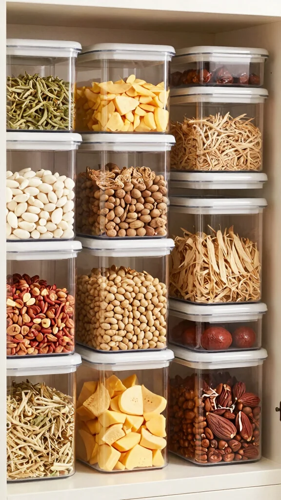12 Storage Room for Kitchen Ideas for a Well-Stocked Organized Pantry - 11. Smart Container Systems 1