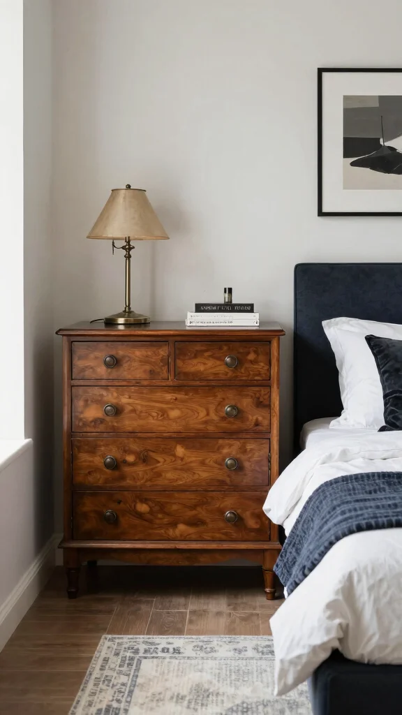 12 Storage Room to Bedroom Conversion Ideas for a Functional New Space - 6. Vintage Charm with a Modern Twist 1