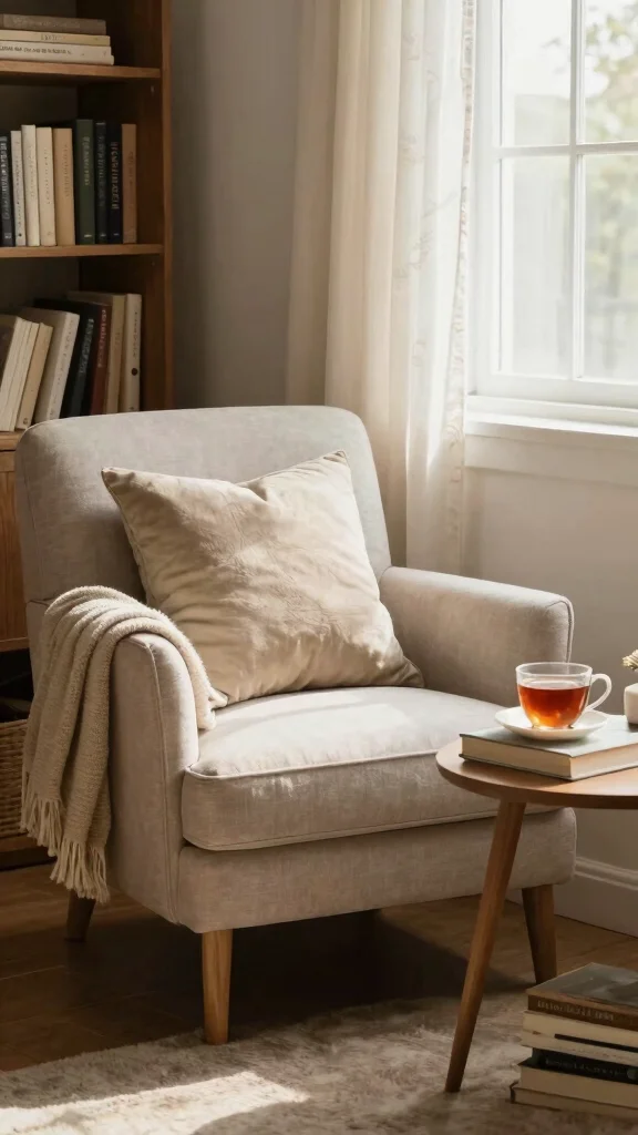 12 Storage Room to Bedroom Conversion Ideas for a Functional New Space - 7. Create a Nook for Relaxation 1