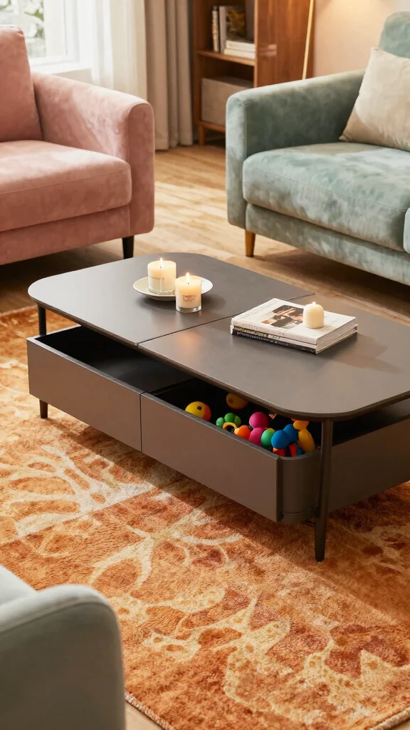 12 Toy Storage Ideas for the Living Room for a Tidy Family-Friendly Space - 2. Multi-Functional Furniture 1