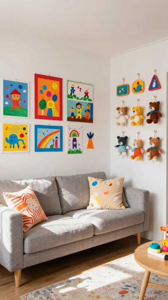12 Toy Storage Ideas for the Living Room for a Tidy Family-Friendly Space - 7. Creative Display Strategies 1