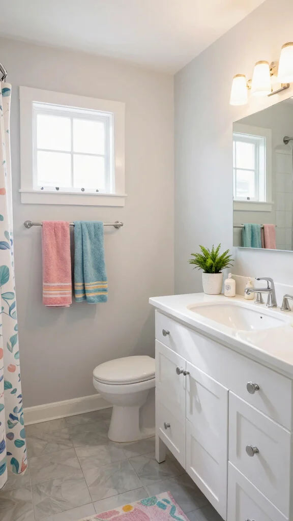 13 Basement Bathroom Ideas for a Stylish Functional Lower Level - 1. Lighten Up with Color 1