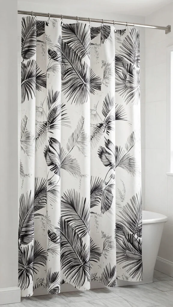 13 Basement Bathroom Ideas for a Stylish Functional Lower Level - 12. Elegant Shower Curtains 1