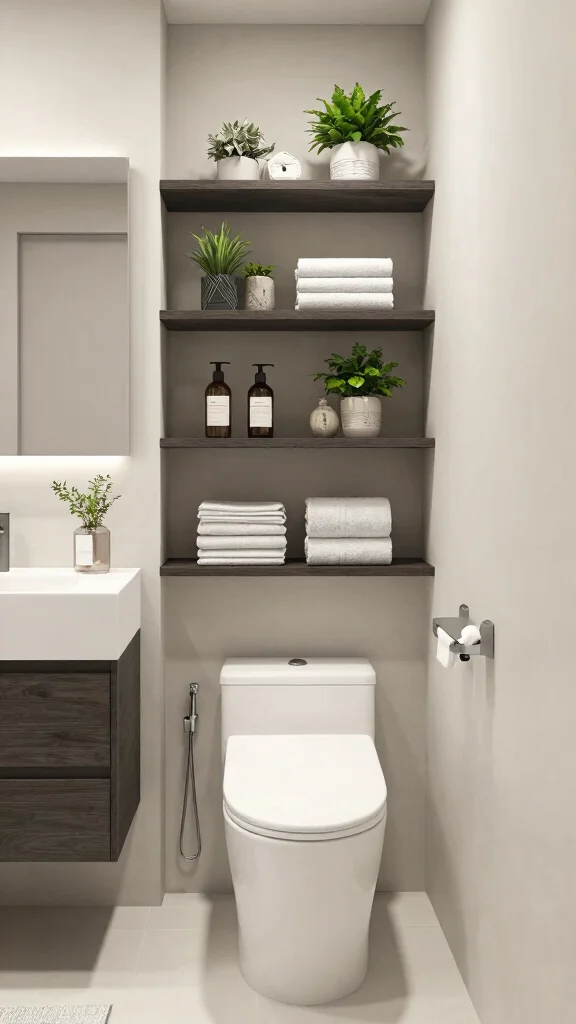 13 Basement Bathroom Ideas for a Stylish Functional Lower Level - 2. Smart Storage Solutions 1