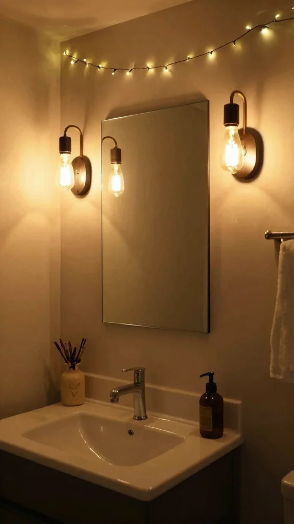 13 Basement Bathroom Ideas for a Stylish Functional Lower Level - 7. Unique Lighting Options 1