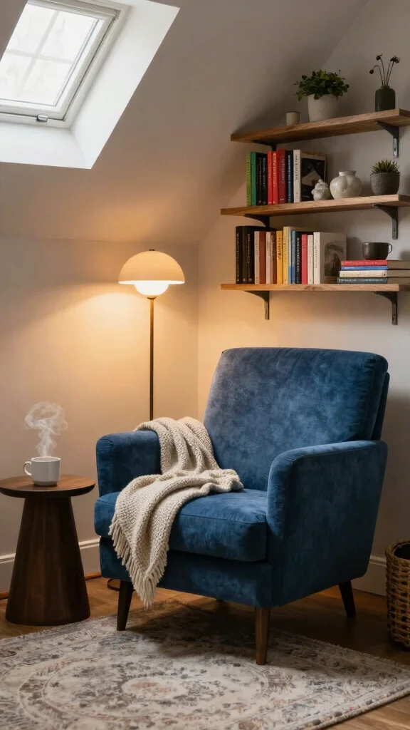 13 Basement Decorating Ideas for a Cozy Stylish Living Space - 1. Create a Cozy Reading Nook 1