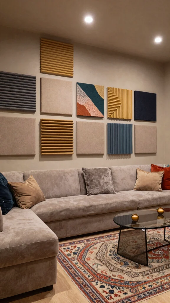 13 Basement Decorating Ideas for a Cozy Stylish Living Space - 12. Consider Acoustic Treatments 1
