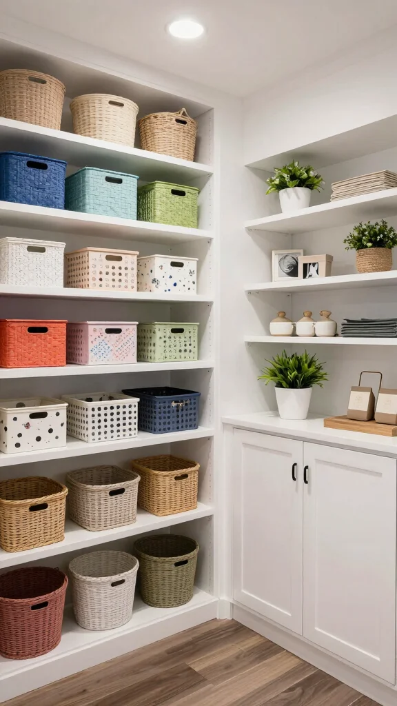 13 Basement Decorating Ideas for a Cozy Stylish Living Space - 8. Install Stylish Storage Solutions 1