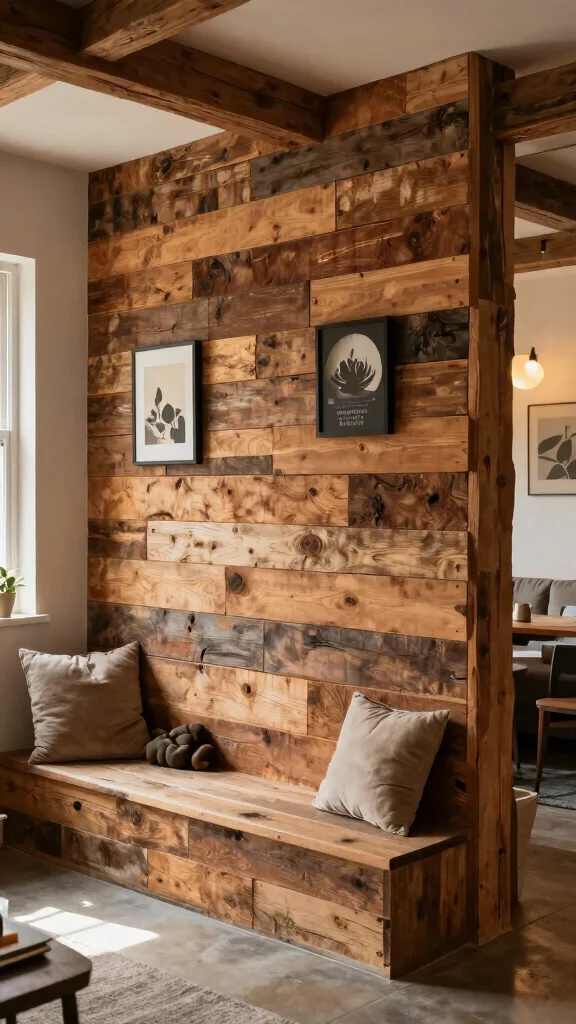 13 Basement Finishing Ideas for a Polished Beautiful Lower Level - 1. Use Reclaimed Wood for Warmth and Texture 1