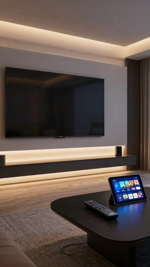 13 Basement Home Theater Ideas for a Cinematic Immersive Movie Experience - 7. Smart Home Integration 1
