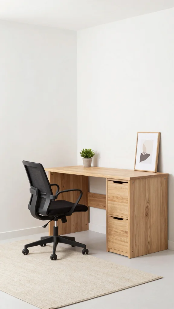 13 Basement Office Ideas for a Productive Stylish Home Workspace - 1. Embrace Minimalism 1