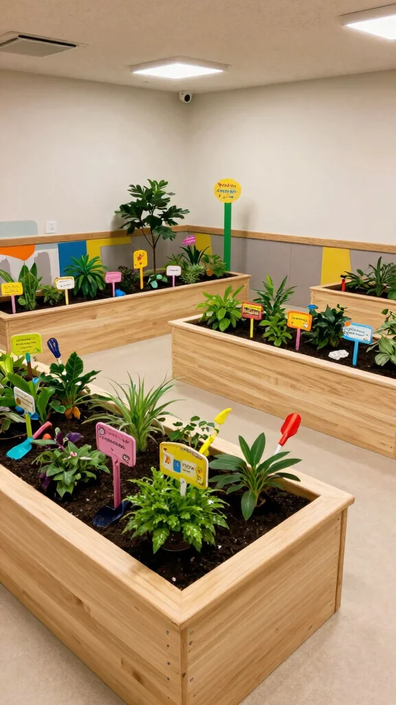 13 Basement Playroom Ideas for a Fun Safe Organized Kids Space - 11. Indoor Garden Space 1
