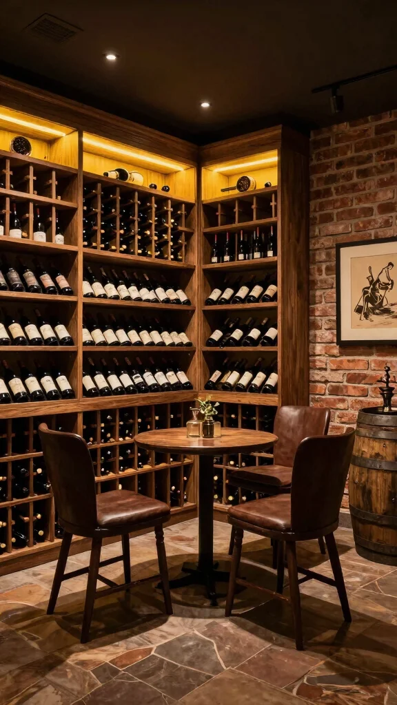 13 Basement Renovation Ideas That Add Value and Beauty to Your Home - 2. Chic Wine Cellar 1