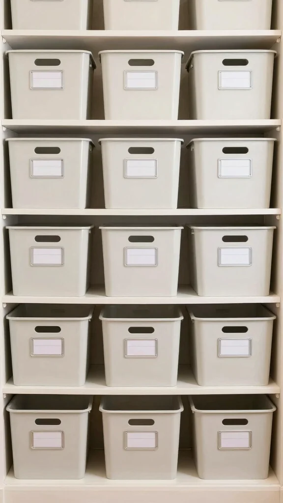 13 Basement Storage Room Ideas for a Functional Organized Space - 11. Labeling System 1