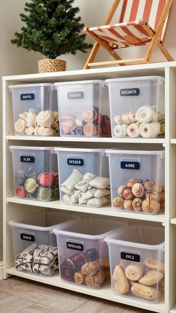 13 Basement Storage Room Ideas for a Functional Organized Space - 12. Seasonal Storage Solutions 1