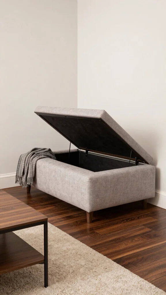 13 Basement Storage Room Ideas for a Functional Organized Space - 5. Multi-Functional Furniture 1