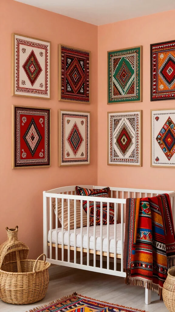 13 Nursery Art Print Ideas for a Curated Beautiful Baby Room Display - 11. Cultural and Ethnic Patterns 1