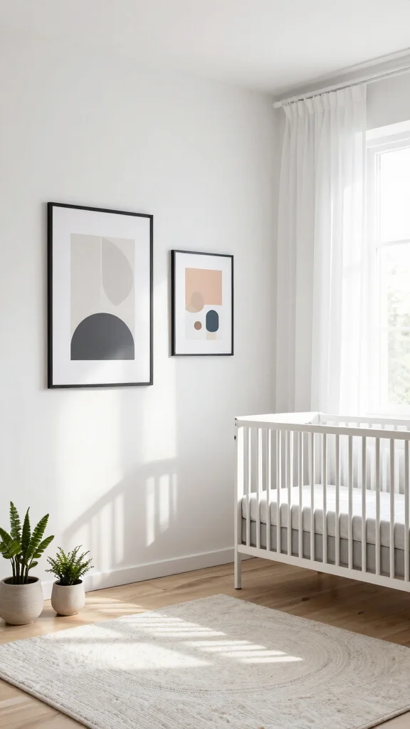 13 Nursery Art Print Ideas for a Curated Beautiful Baby Room Display - 4. Minimalist Magic 1