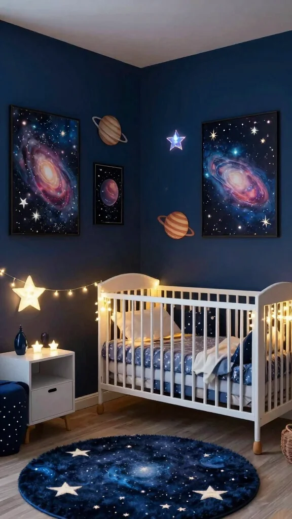 13 Nursery Art Print Ideas for a Curated Beautiful Baby Room Display - 7. Cosmic Adventures 1