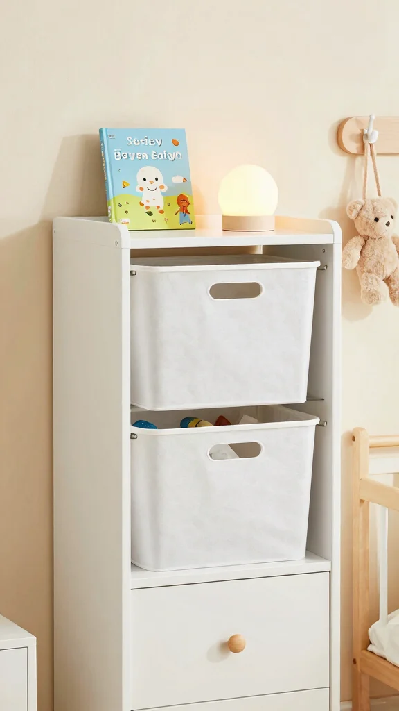 13 Nursery Dresser Organization Ideas for a Tidy Functional Baby Room - 3. Utilize the Vertical Space 1