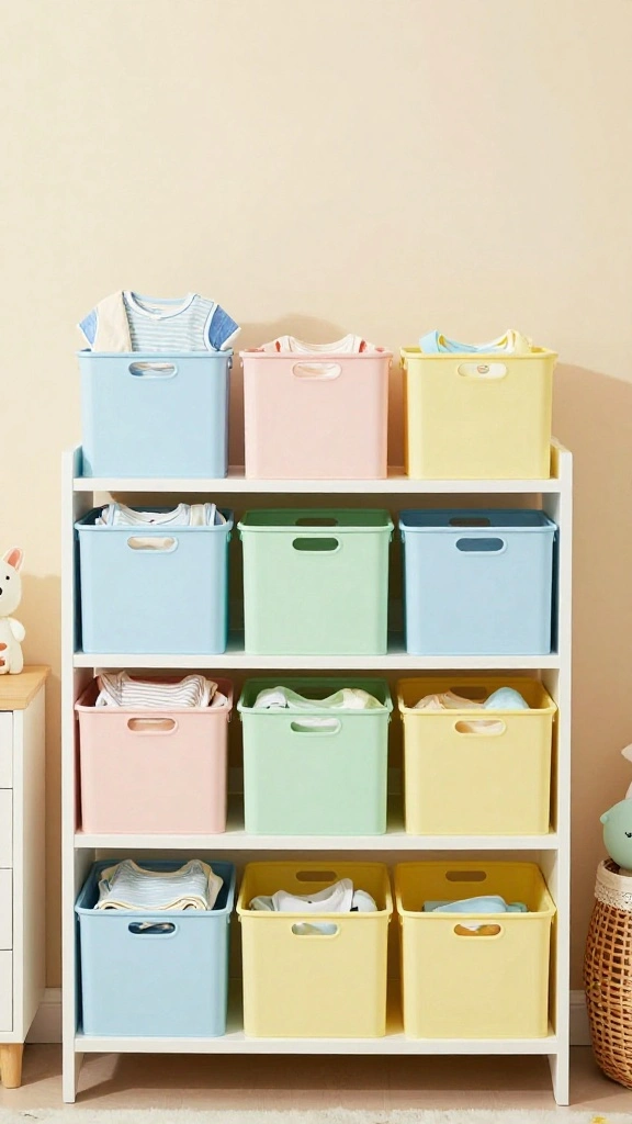 13 Nursery Dresser Organization Ideas for a Tidy Functional Baby Room - 4. Color-Coding for Quick Identification 1