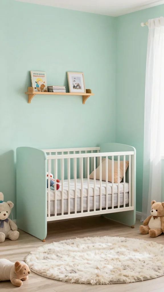13 Nursery Layout Ideas for Every Room Size and Furniture Arrangement - 1. Corner Crib for Small Spaces 1