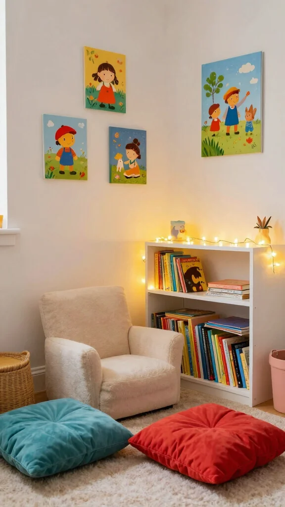 13 Nursery Layout Ideas for Every Room Size and Furniture Arrangement - 5. Cozy Reading Nook 1