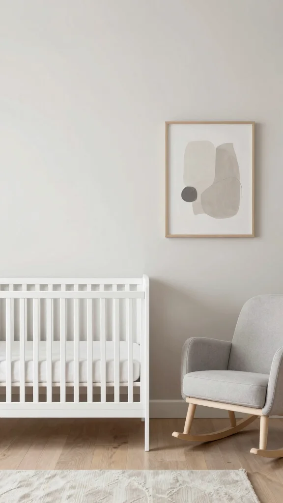13 Nursery Layout Ideas for Every Room Size and Furniture Arrangement - 6. Minimalist Design 1