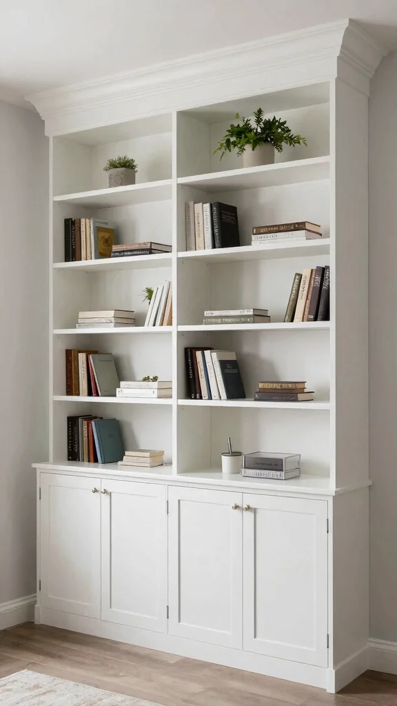 13 Shelf Storage Room Ideas for an Accessible Beautiful Organized Space - 12. Custom Built-In Shelves 1