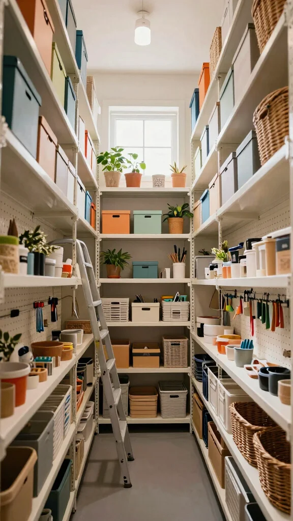 13 Storage Room Layout Ideas for Every Shape, Size, and Organization Style - 1. Vertical Storage for Every Nook 1