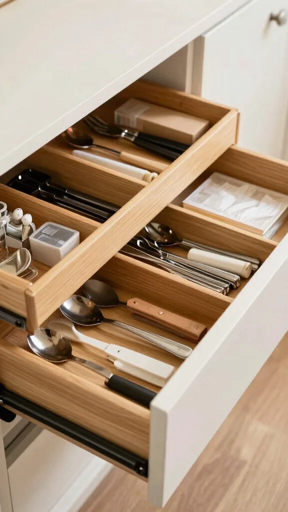 13 Storage Room Layout Ideas for Every Shape, Size, and Organization Style - 6. Drawer Dividers for Neatness 1
