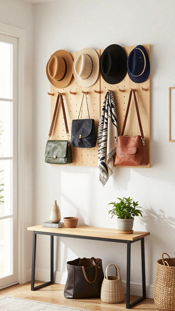 13 Storage Room for Clothes Ideas for a Tidy Organized Wardrobe Space - 4. Create a Command Center with Hooks and Racks 1